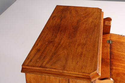 Beautiful Louis Philippe Secretary Vertiko Wilhelminian style walnut antique chest of drawers around 1880