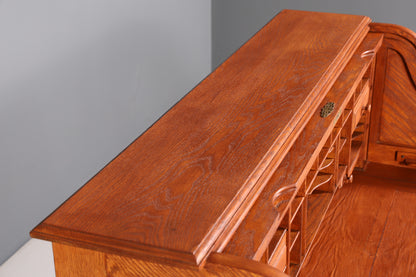 Wunderschöner Sekretär im Bauhaus Stil Rollladen Sekretär Art Deco Schreibtisch Office Table
