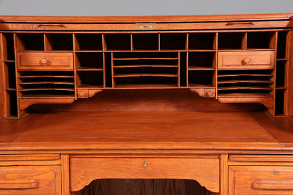 Wunderschöner Sekretär im Bauhaus Stil Rollladen Sekretär Art Deco Schreibtisch Office Table