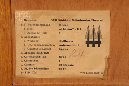 Wunderschönes Mid Century Regal Vintage Bücherregal Retro Standregal 60s Buchablage 1 von 2