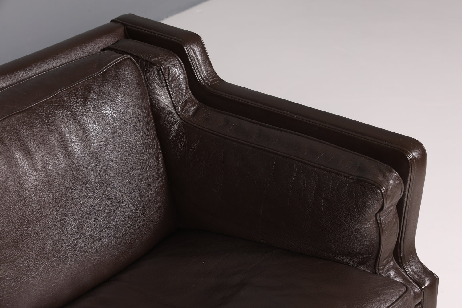 Wunderschönes Designer Børge Mogensen Sofa 3 Sitzer echt Leder Couch Modell 2213 Made in Denmark Canapé