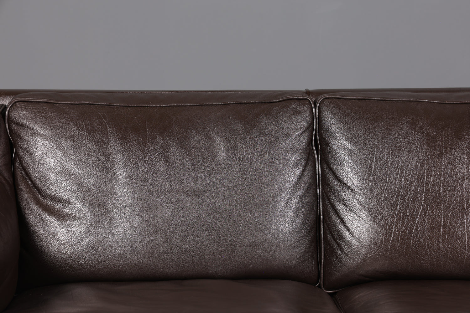 Wunderschönes Designer Børge Mogensen Sofa 3 Sitzer echt Leder Couch Modell 2213 Made in Denmark Canapé