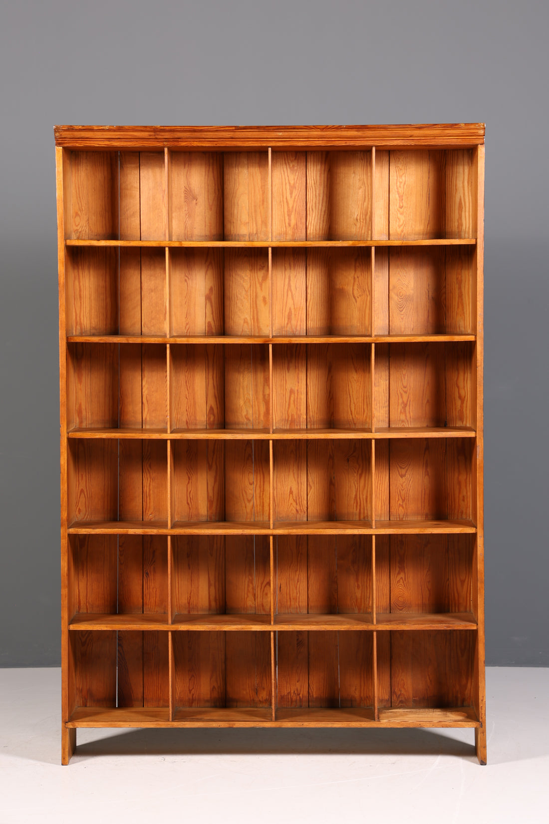 Schlichtes XXL Mid Century Regal Bauhaus Bücherregal Schrank Buchablage 60s Bookshelf
