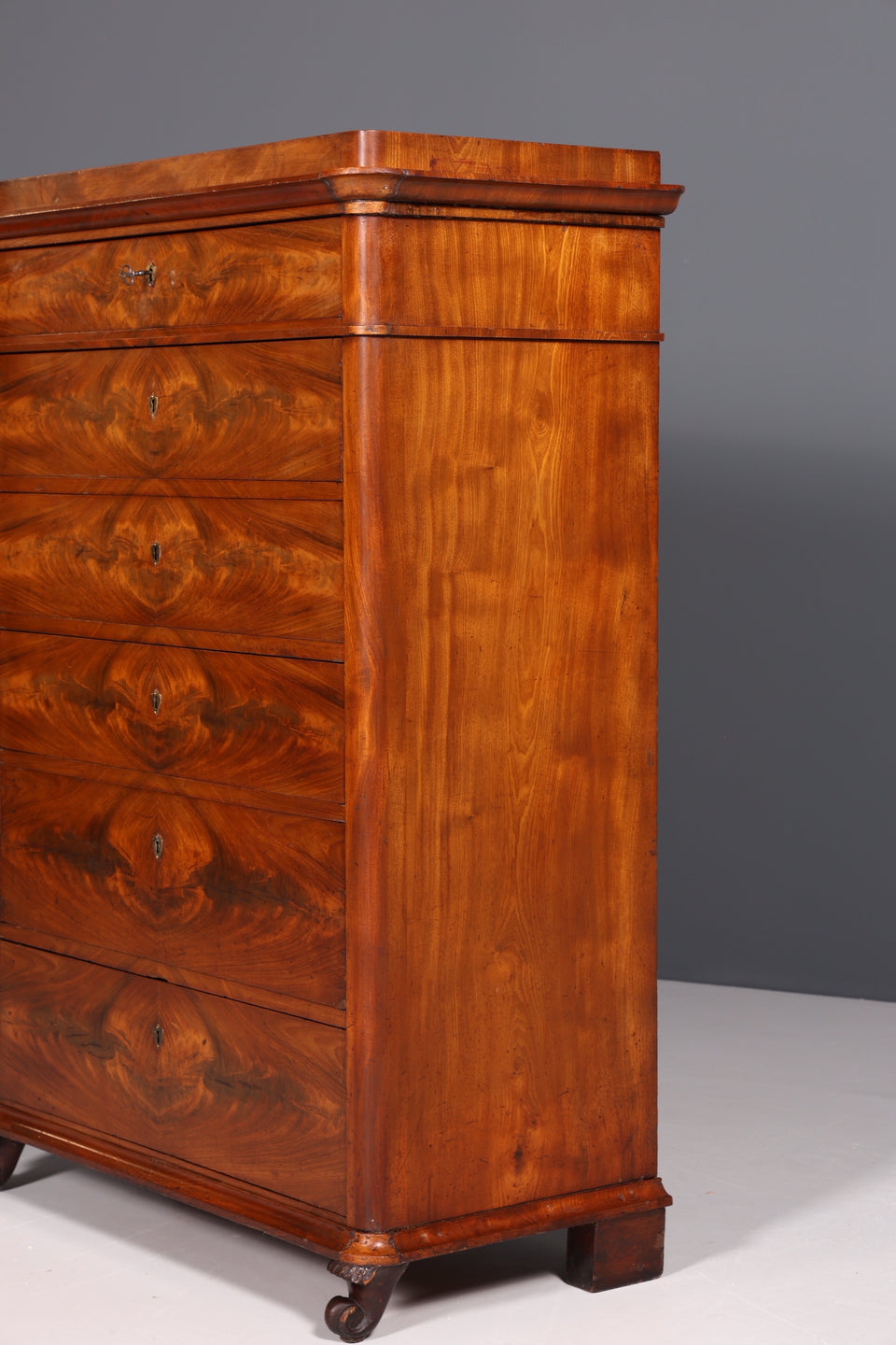 Edle Louis Philippe Chiffoniere um 1880 Gründerzeit Antik Schrank Semainier