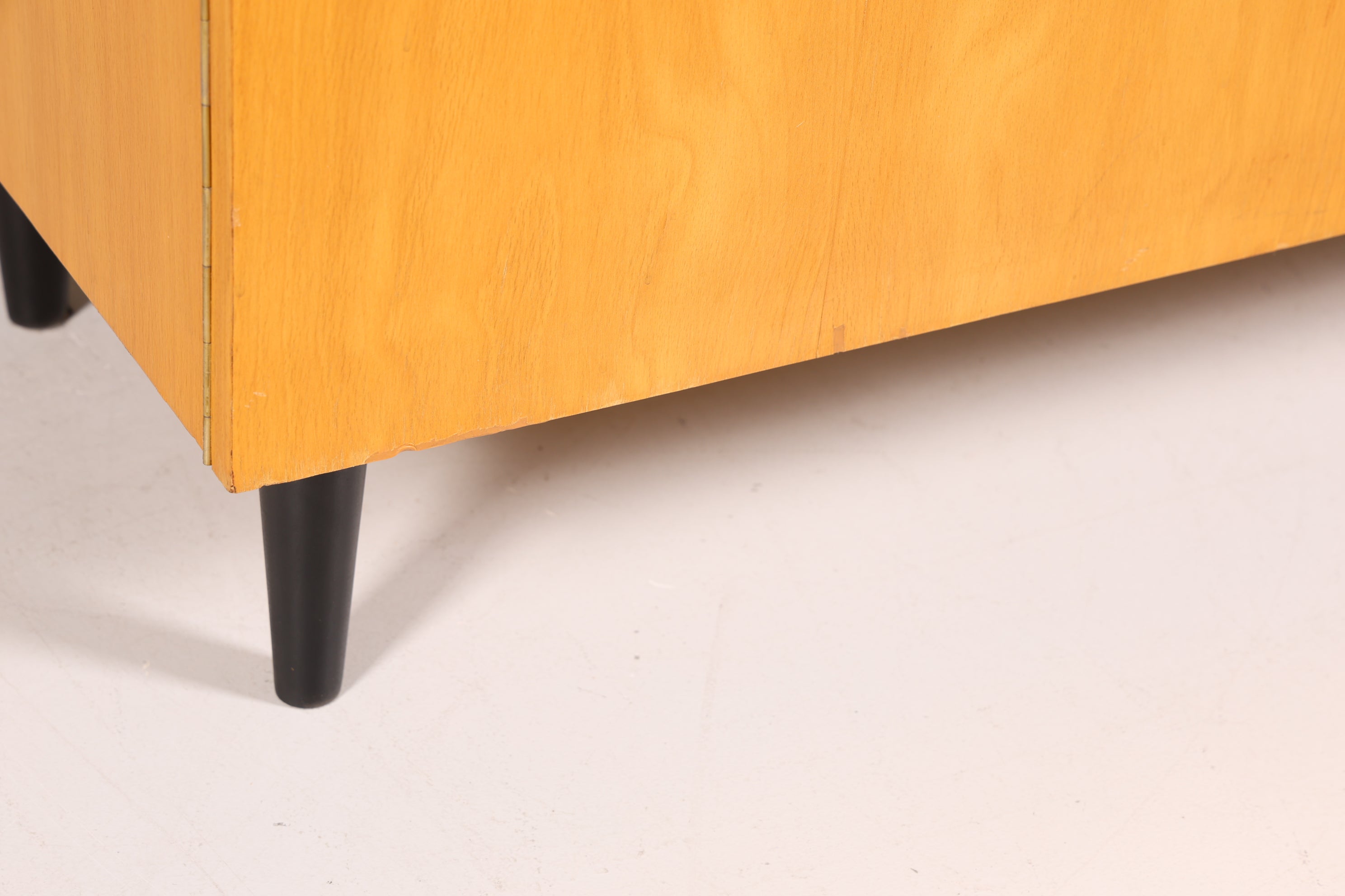 Wunderschöner Mid Century Schrank Vintage Schallplatten Schrank LP- Aufbewahrungsschrank