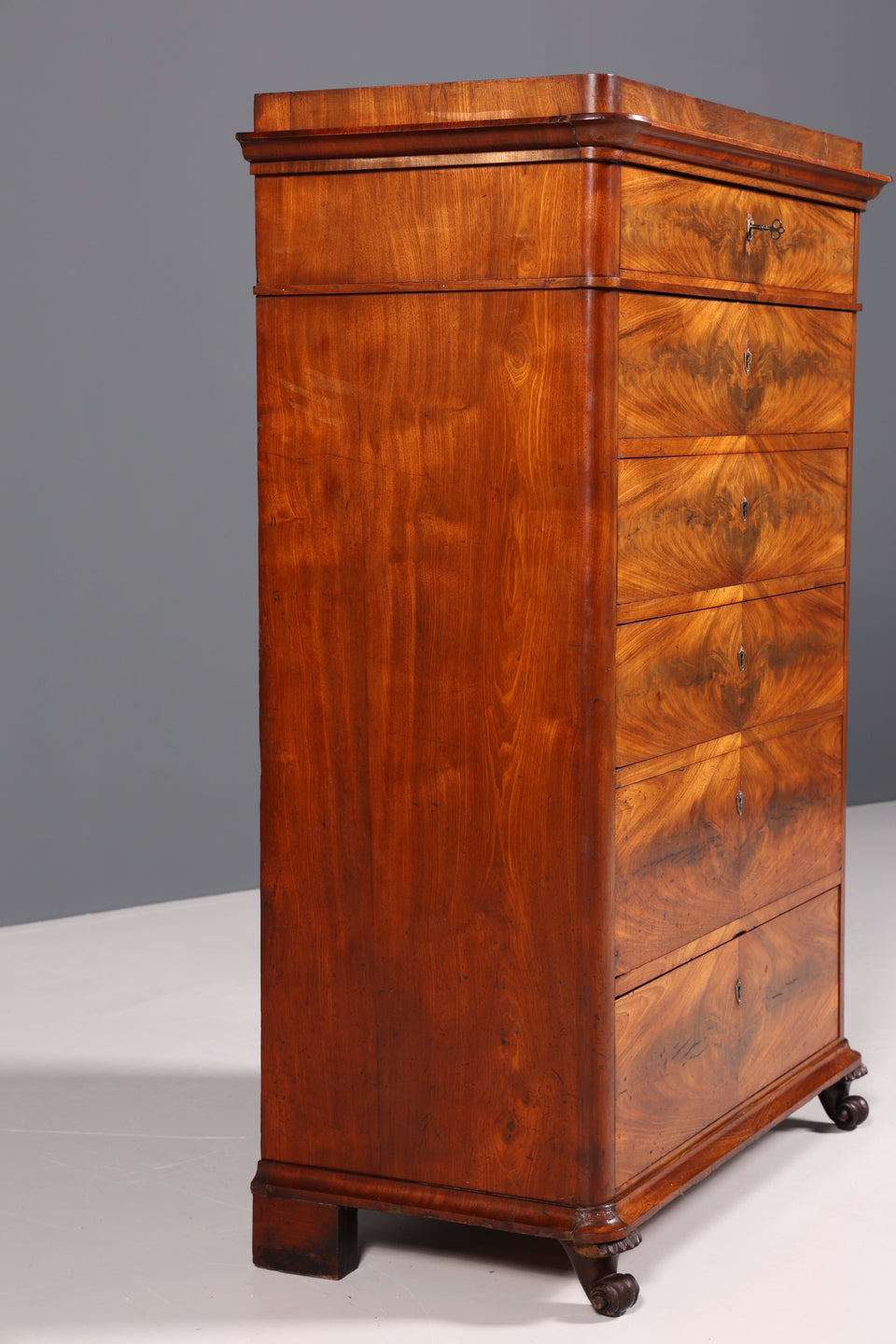 Edle Louis Philippe Chiffoniere um 1880 Gründerzeit Antik Schrank Semainier
