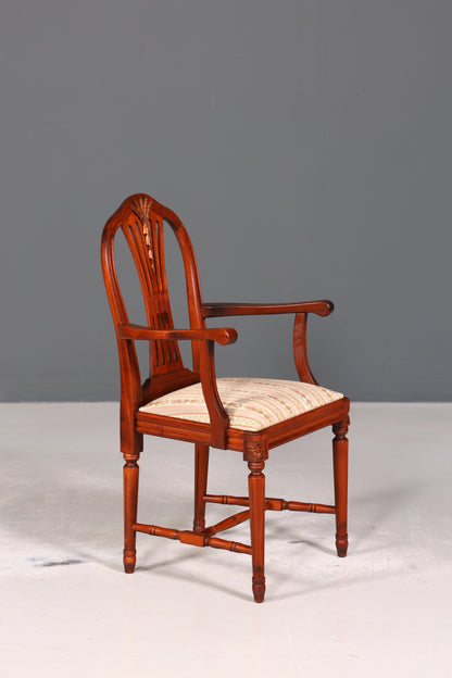 6x Traumhafte Stühle im Gustavianischer Stil Englisch Stil Küchenstühle Antik Stil Esszimmer Stuhl Set