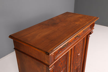 Wunderschönes Gründerzeit Vertiko Jugendstil Schrank Antik Highboard Buffet Kommode Vintage