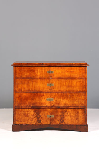 E112 Finish Stilvolle Louis Philippe Kommode Nussbaum Gründerzeit Schubladenkommode um 1890