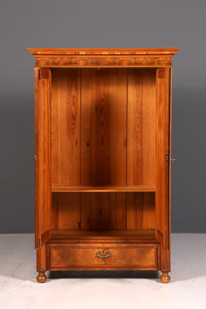 Edler Gründerzeit Kleiderschrank um 1880 Antik Schrank Jugendstil Wäscheschrank Dielenschrank Vintage