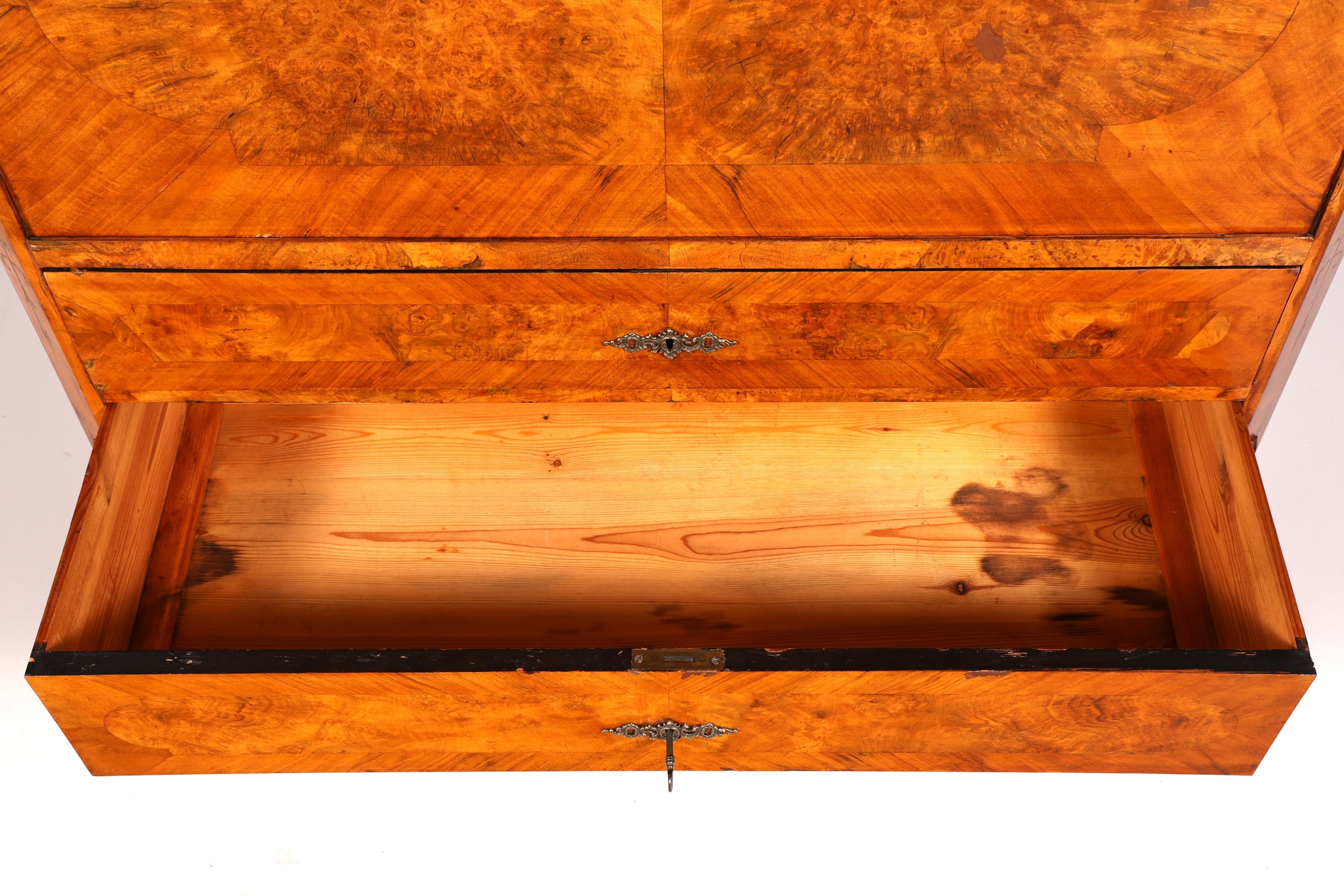 Wunderschöner Louis Philippe Sekretär Vertiko Highboard Schreibsekretär Massivholz