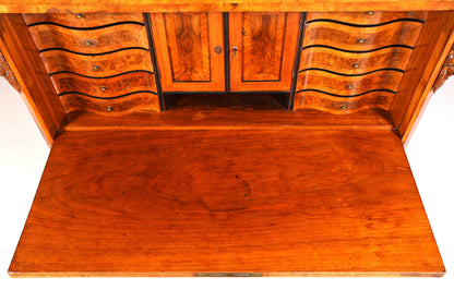 Wunderschöner Louis Philippe Sekretär Vertiko Highboard Schreibsekretär Massivholz