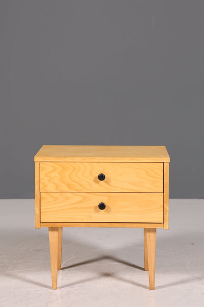 Simple Mid Century Chest of Drawers Vintage Bedside Table 60s Chest of Drawers Retro Storage Table 2 of 2