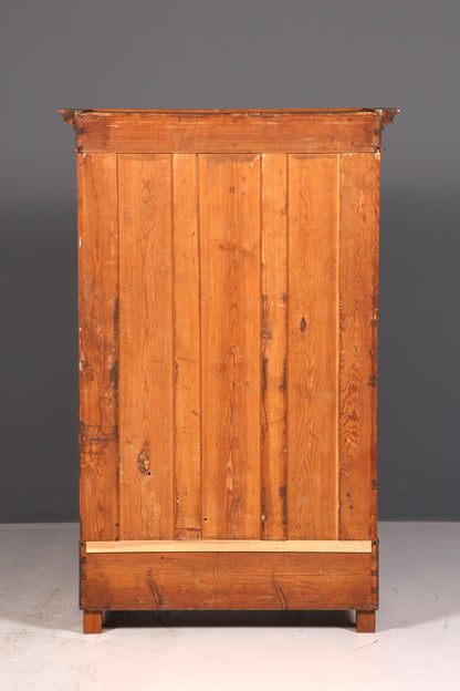 Edler Gründerzeit Kleiderschrank um 1880 Antik Schrank Jugendstil Wäscheschrank Dielenschrank Vintage