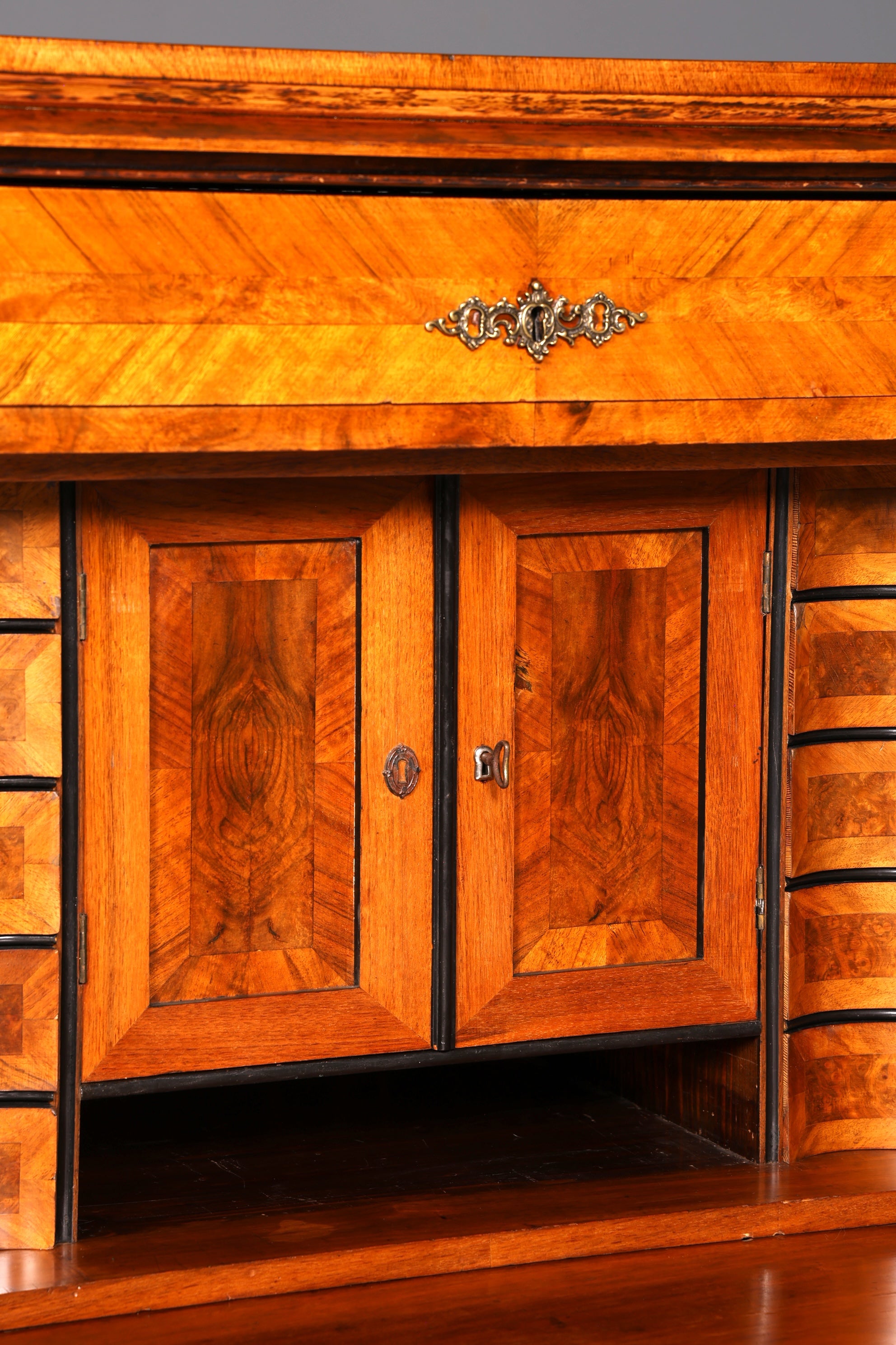 Wunderschöner Louis Philippe Sekretär Vertiko Highboard Schreibsekretär Massivholz