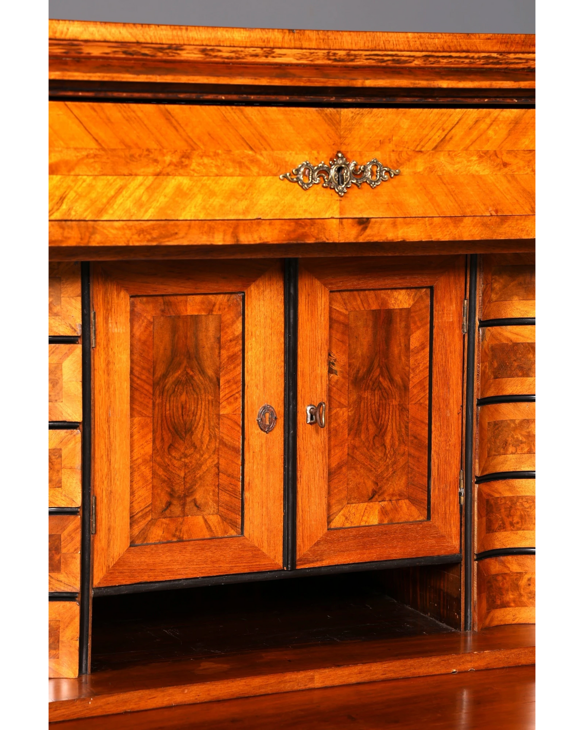 Wunderschöner Louis Philippe Sekretär Vertiko Highboard Schreibsekretär Massivholz
