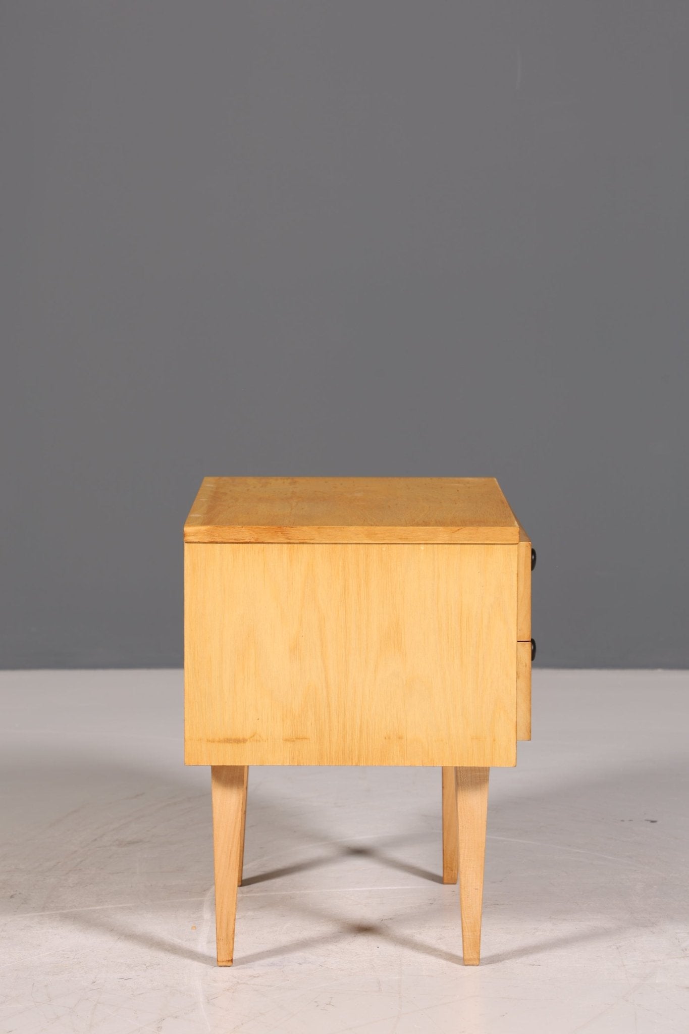 Simple Mid Century Chest of Drawers Vintage Bedside Table 60s Chest of Drawers Retro Storage Table 2 of 2