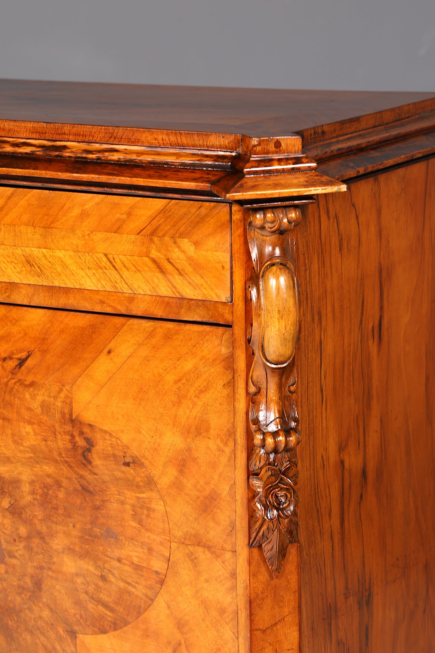Wunderschöner Louis Philippe Sekretär Vertiko Highboard Schreibsekretär Massivholz