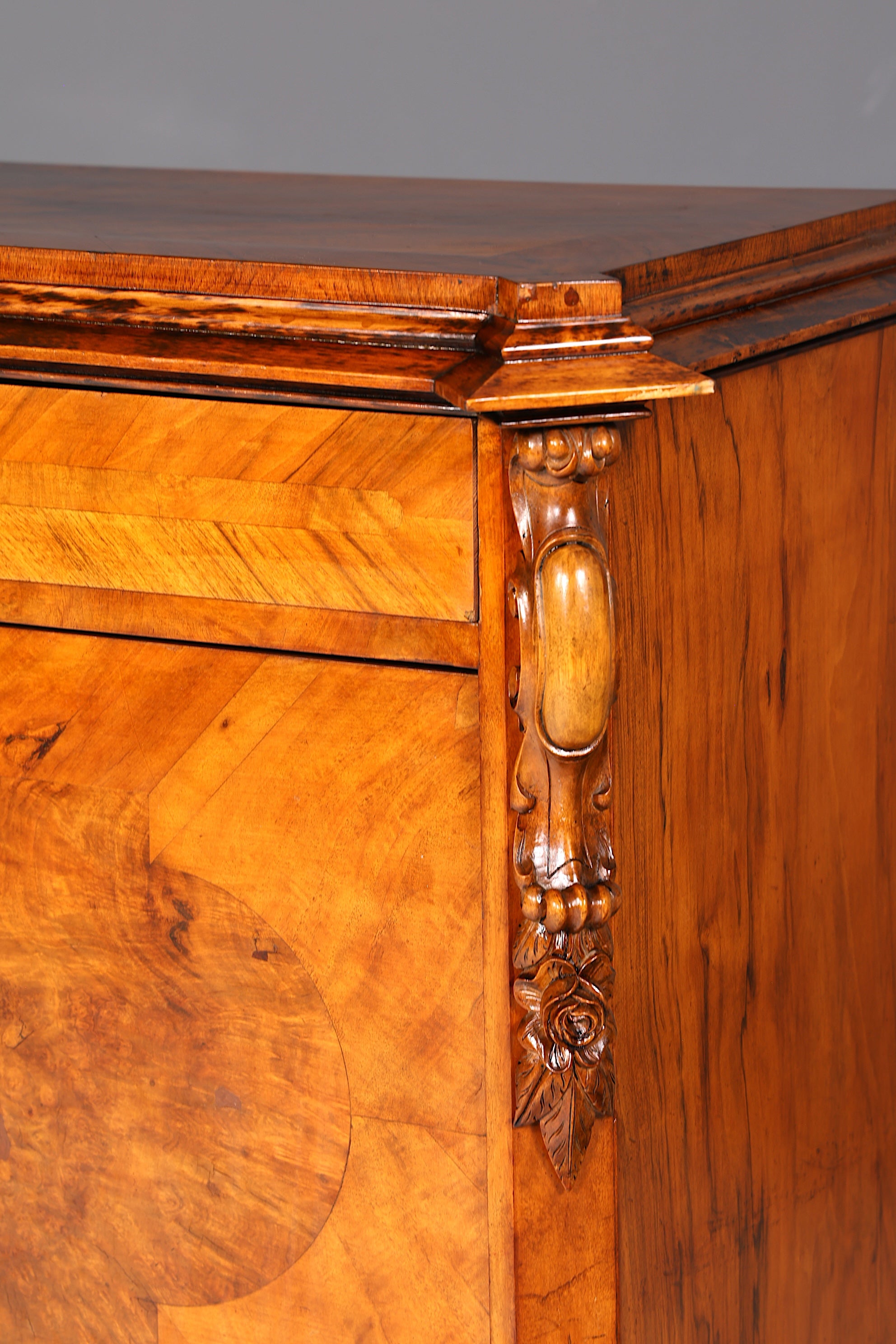 Wunderschöner Louis Philippe Sekretär Vertiko Highboard Schreibsekretär Massivholz