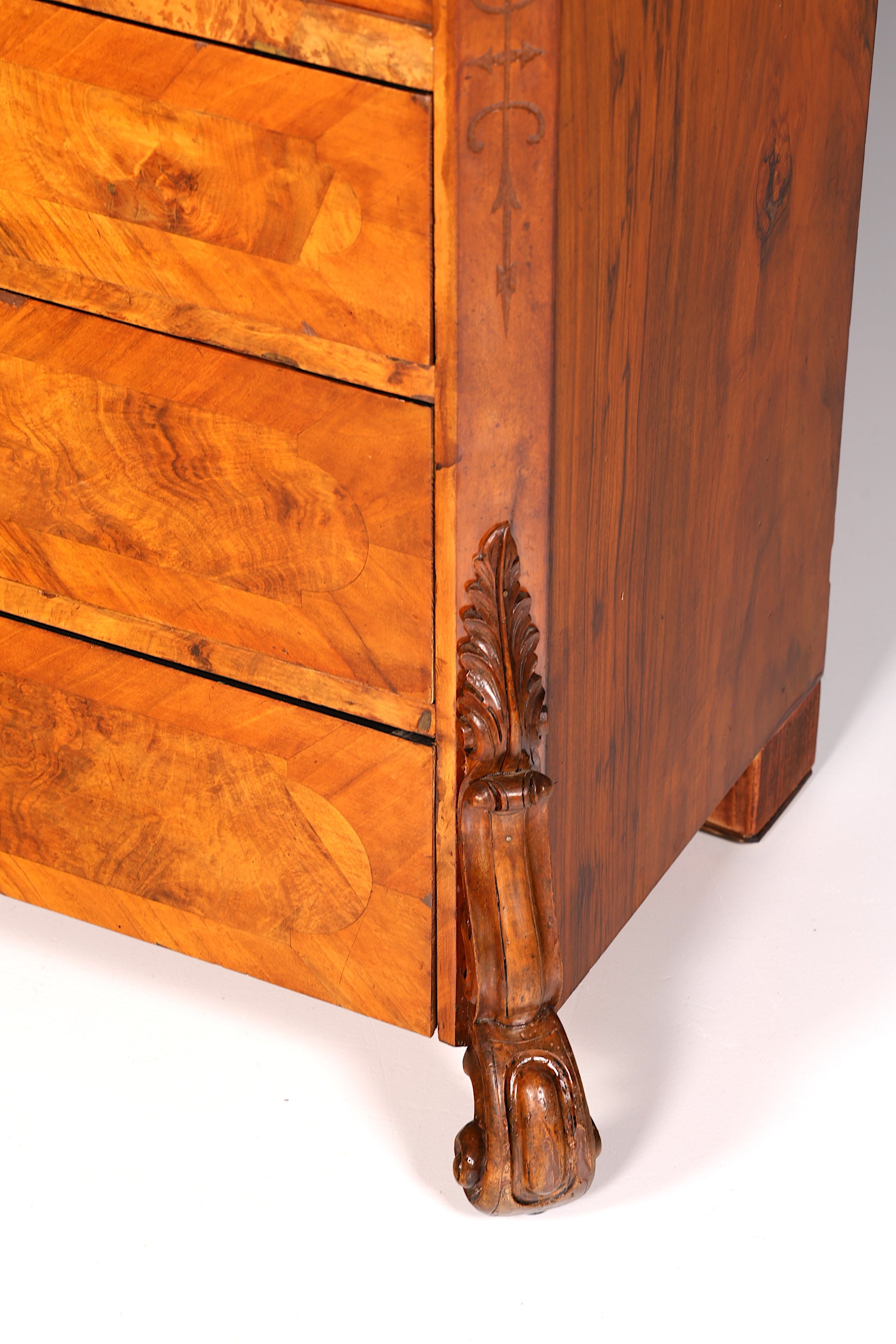 Wunderschöner Louis Philippe Sekretär Vertiko Highboard Schreibsekretär Massivholz