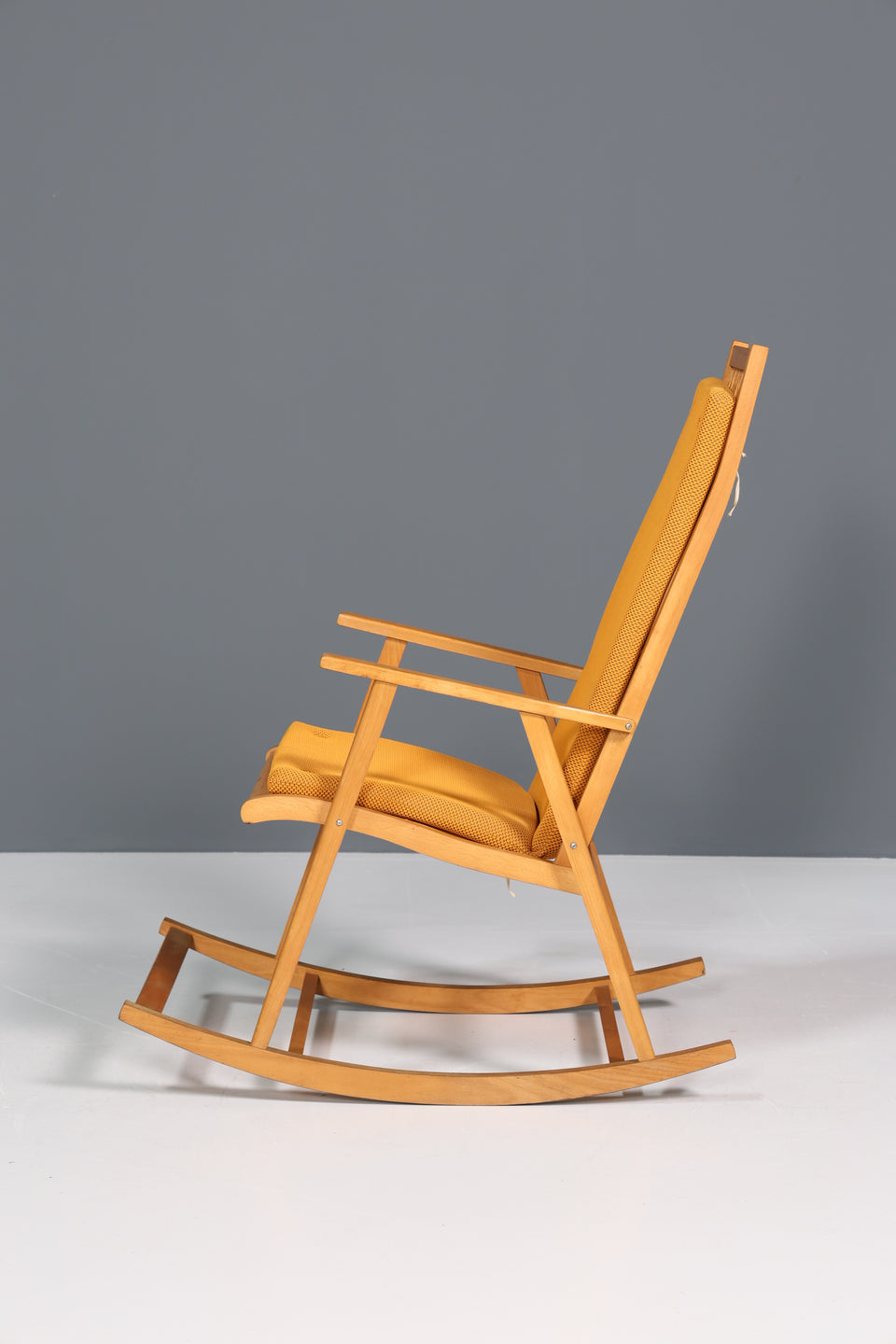 Original Hellerau Schaukelstuhl Mid Century Retro Wippstuhl VEB