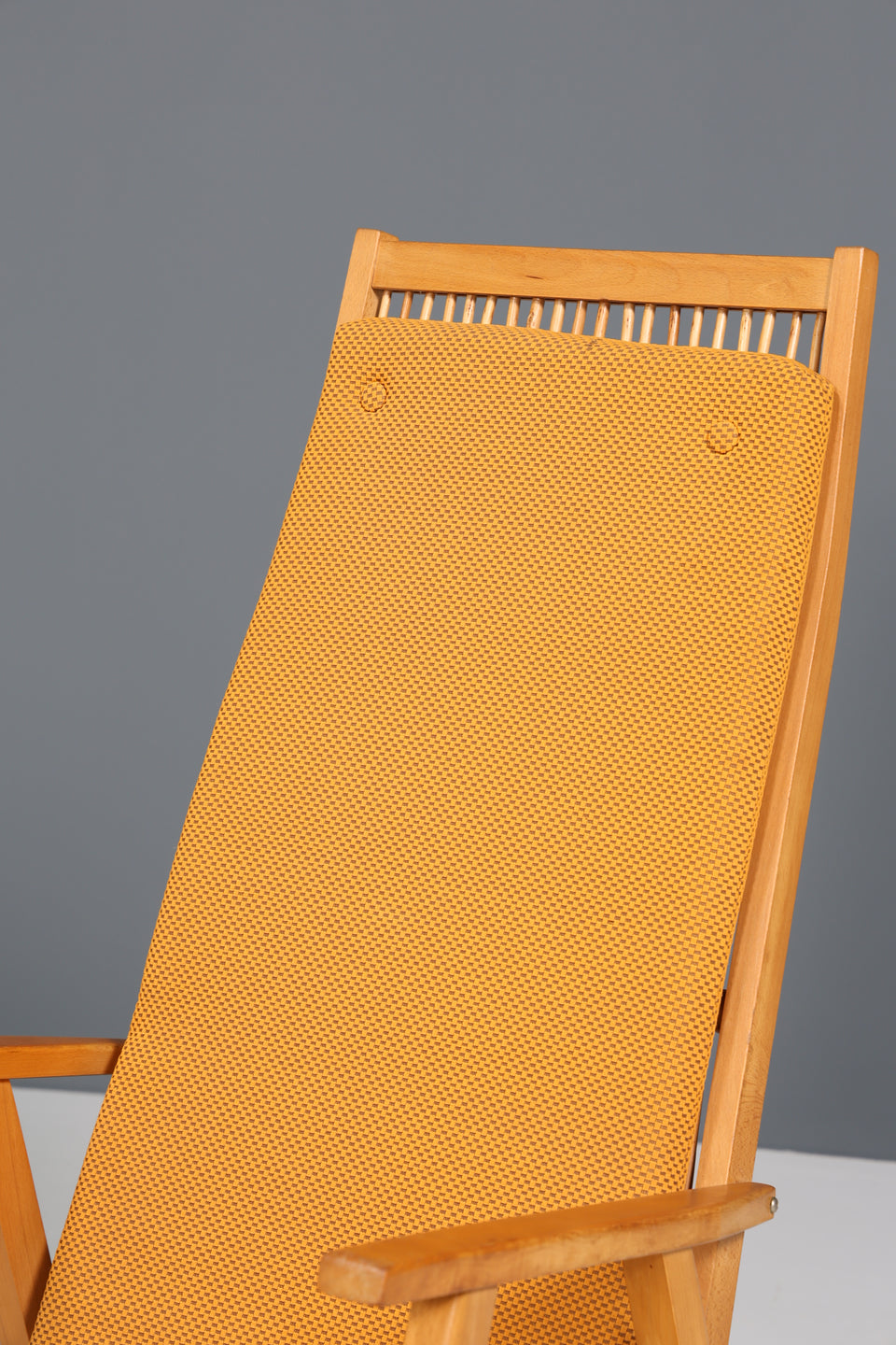 Original Hellerau Schaukelstuhl Mid Century Retro Wippstuhl VEB