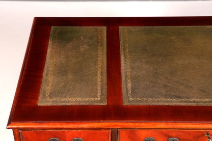 Wunderschöner Englischer Schreibtisch echt Lederauflage Bürotisch Antik Stil Office Desk