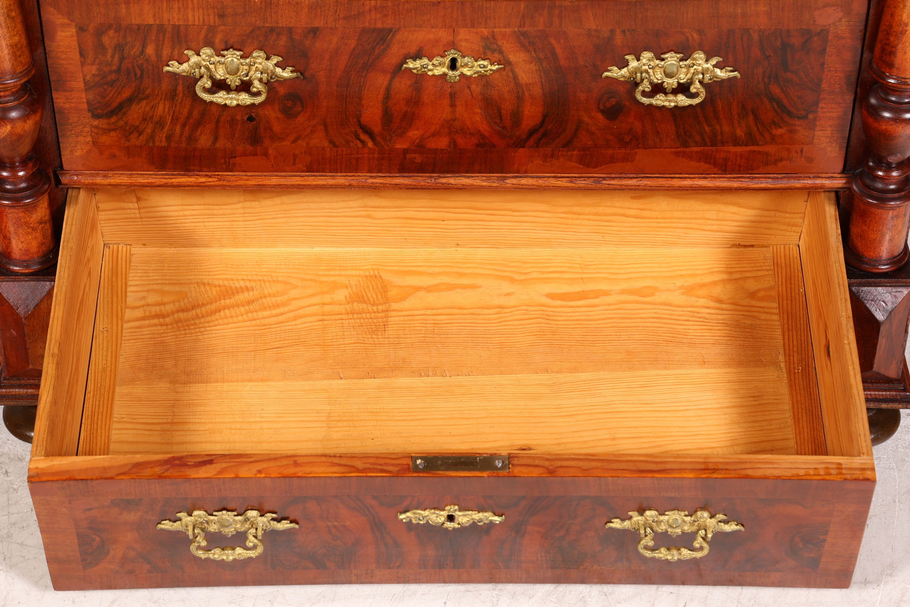 Wunderschöne Gründerzeit Kommode Louis Philippe echt Holz Schubladen Kommode um 1880