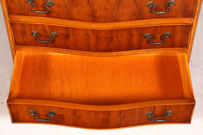 Traumhafte Englische Kommode Vertiko Eibe Antik 60er Jahre Schubladenkommode