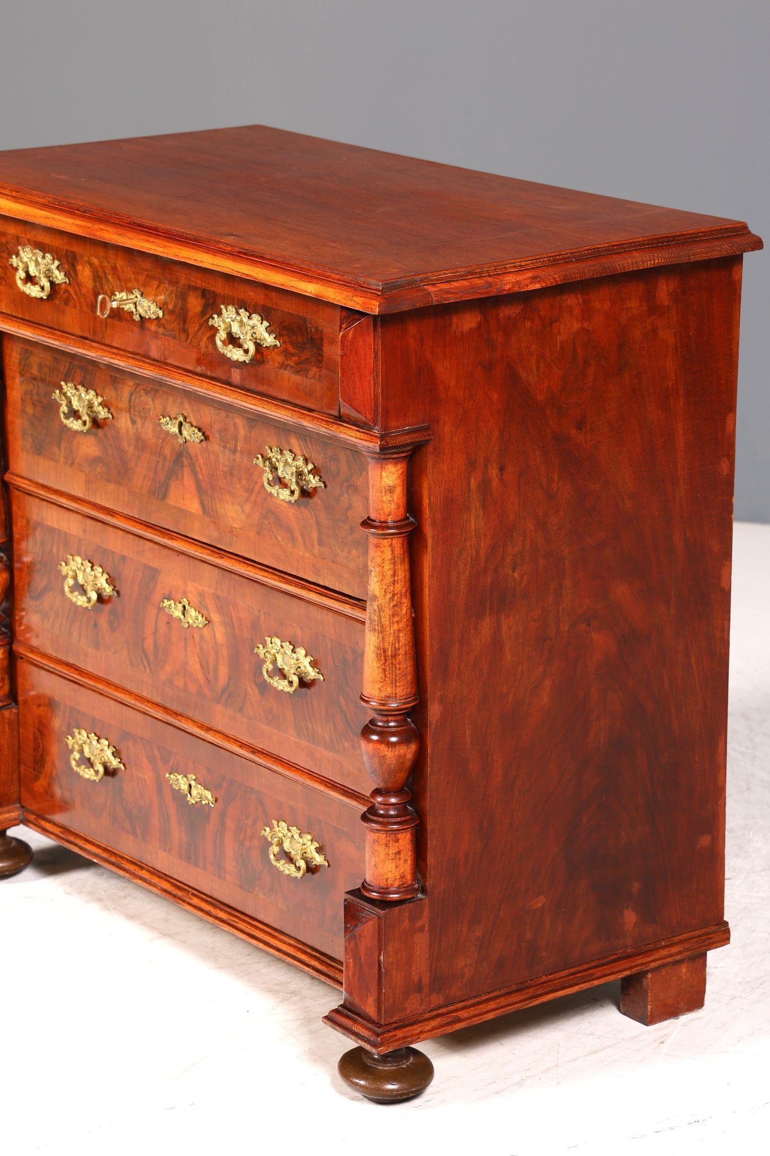 Wunderschöne Gründerzeit Kommode Louis Philippe echt Holz Schubladen Kommode um 1880