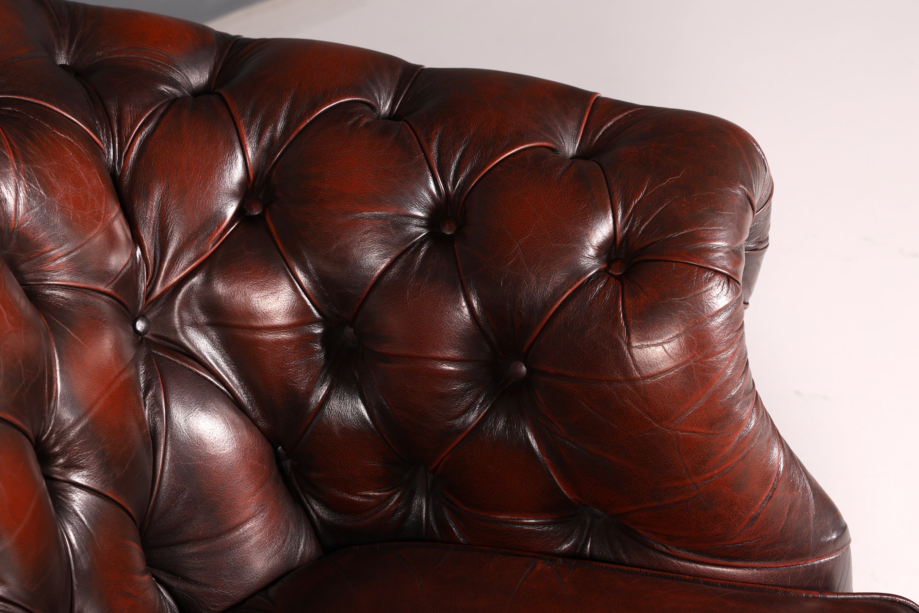 Wunderschöner Original Chesterfield Centurion Sessel Englischer Armlehnsessel Echt Leder Herrensessel Vintage 1 von 2