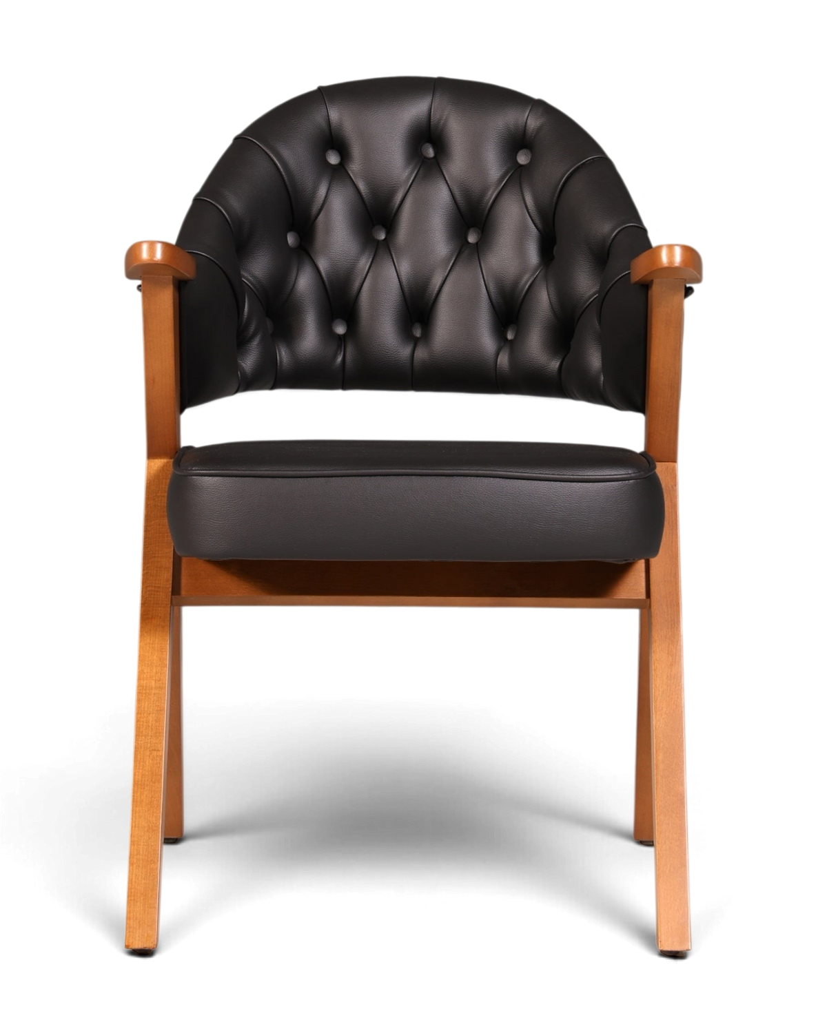 Luxuriöser "Manchester Black" Stuhl Chesterfield Stil  Bürostuhl Esszimmerstuhl Lounge Stuhl
