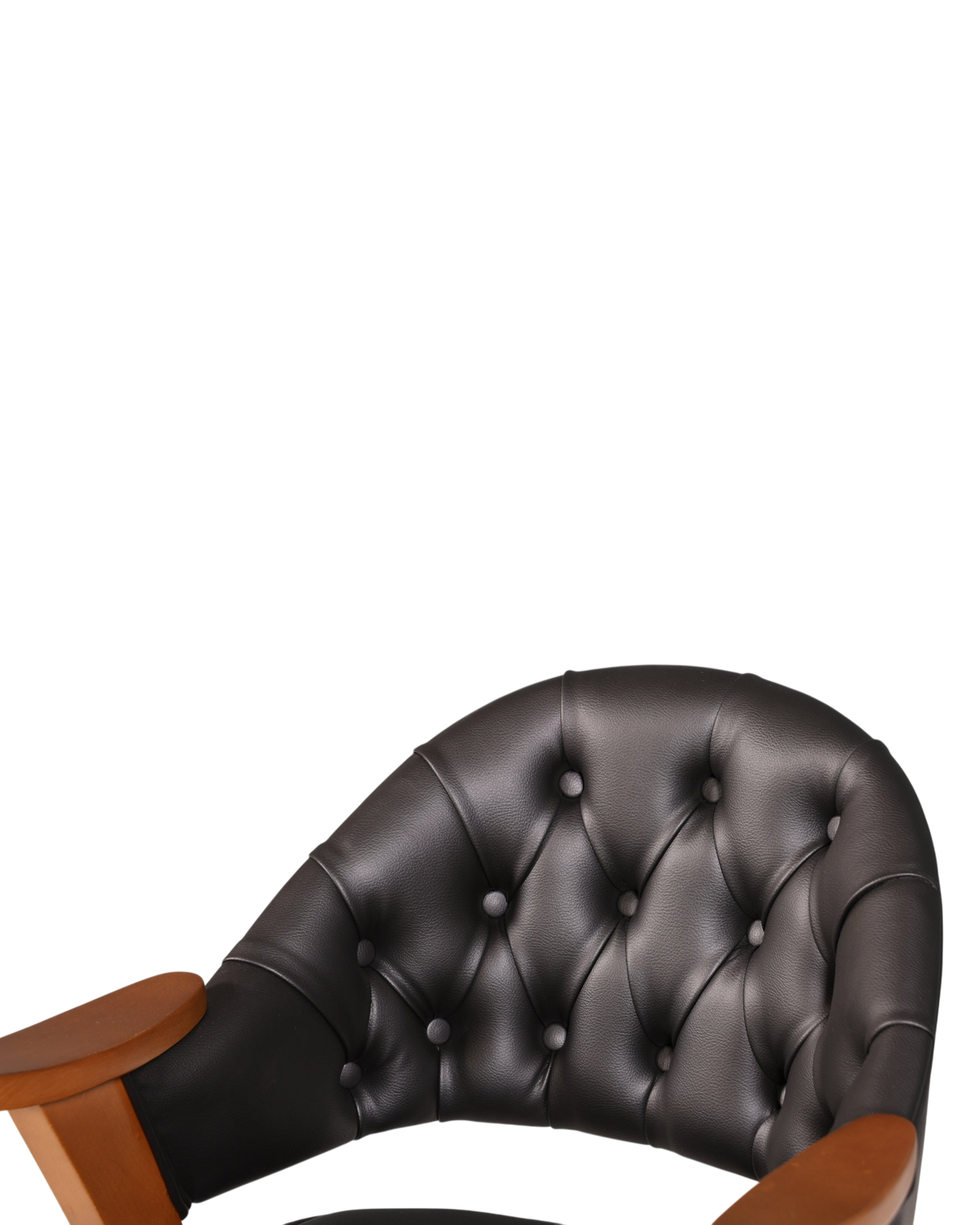 Luxuriöser "Manchester Black" Stuhl Chesterfield Stil  Bürostuhl Esszimmerstuhl Lounge Stuhl