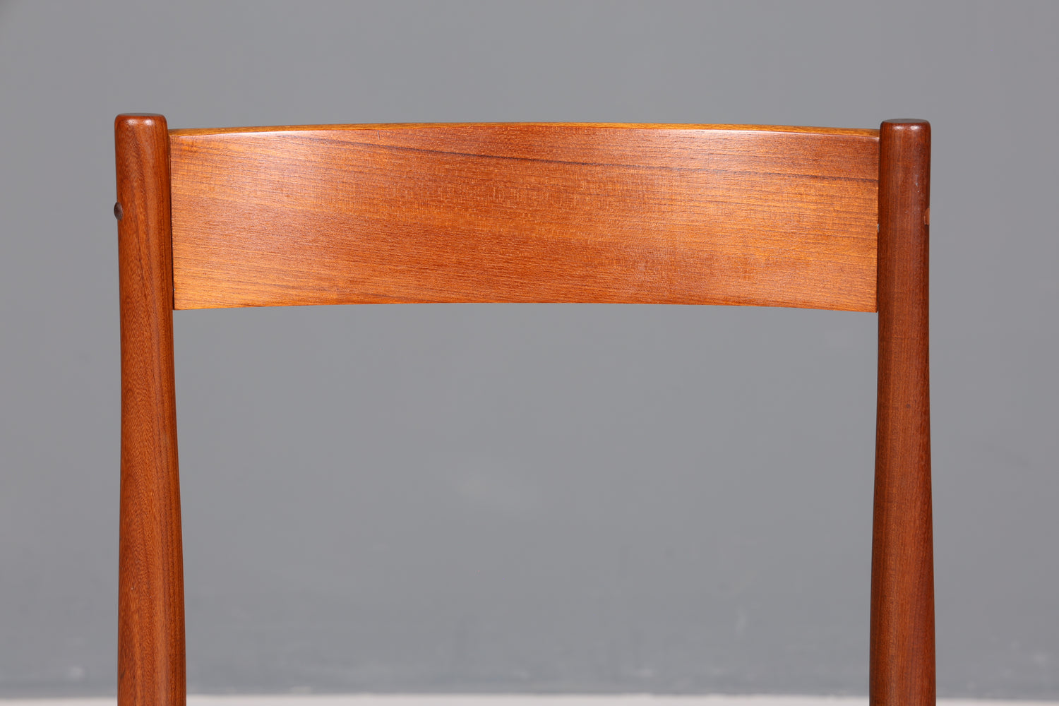 Schlichter Mid Century Stuhl Palisander Retro Sekretär Stuhl echt Leder Danish Design Küchenstuhl 2 von 2