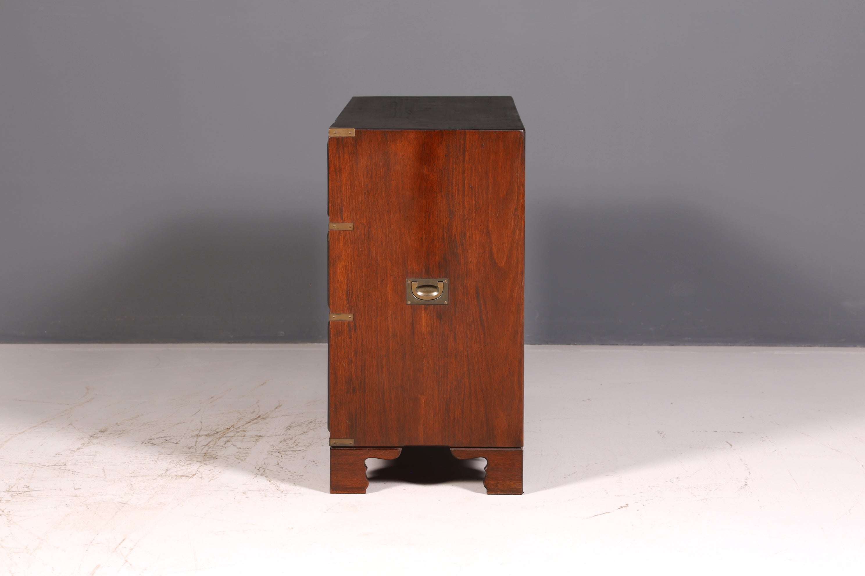 Traumhaftes Maritimes Sideboard Englische Military Chest Schiffskommode Antik Schrank Kolonial Vintage