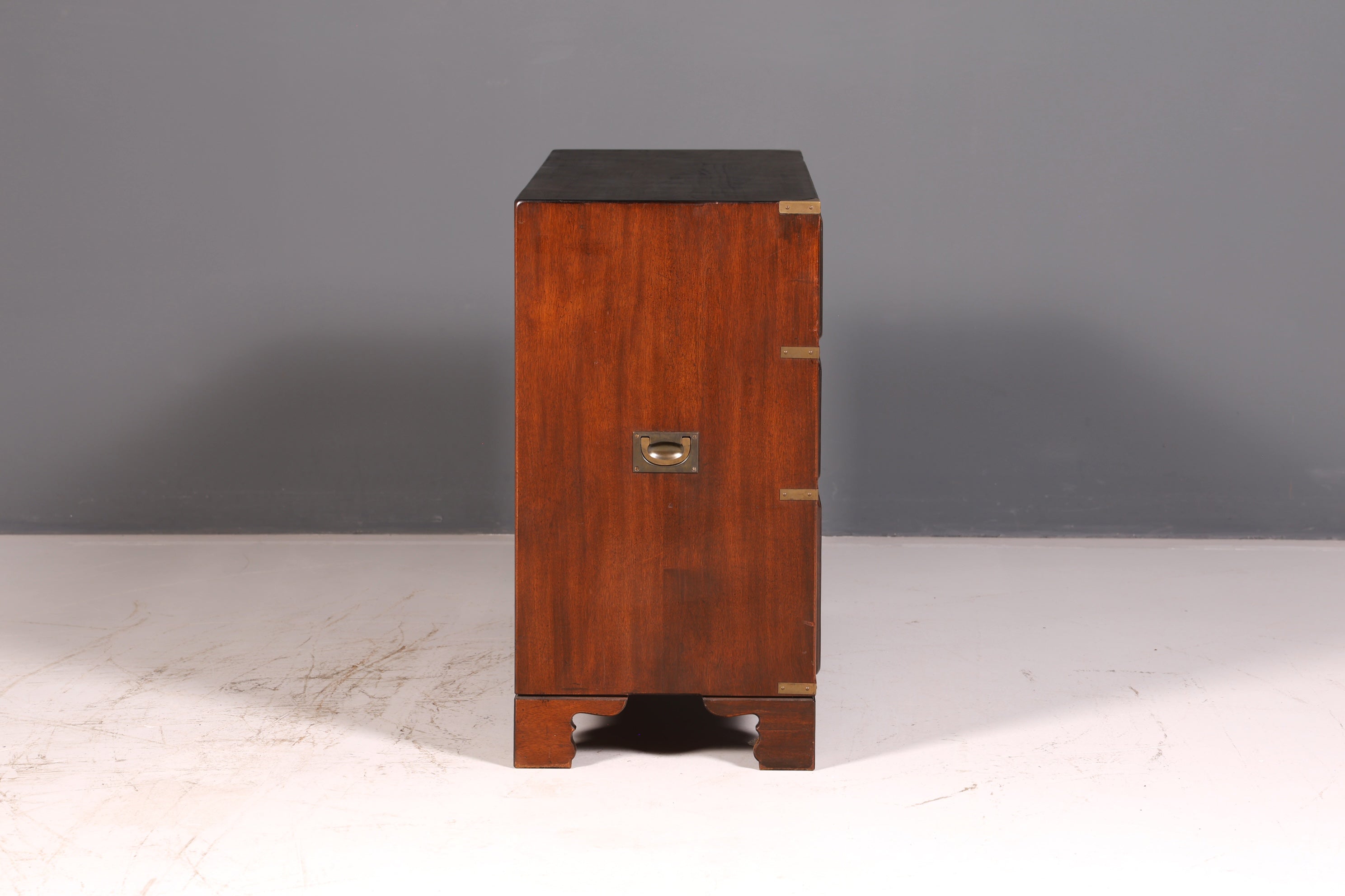 Traumhaftes Maritimes Sideboard Englische Military Chest Schiffskommode Antik Schrank Kolonial Vintage