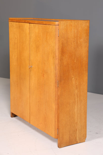 Schlichter Mid Century Schrank Vintage Highboard Retro Wäscheschrank Vertiko 60er Jahre Aktenschrank