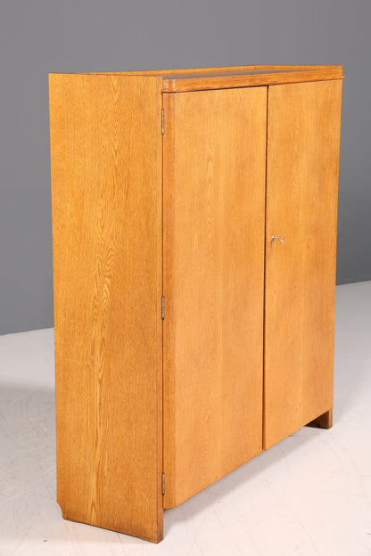 Schlichter Mid Century Schrank Vintage Highboard Retro Wäscheschrank Vertiko 60er Jahre Aktenschrank