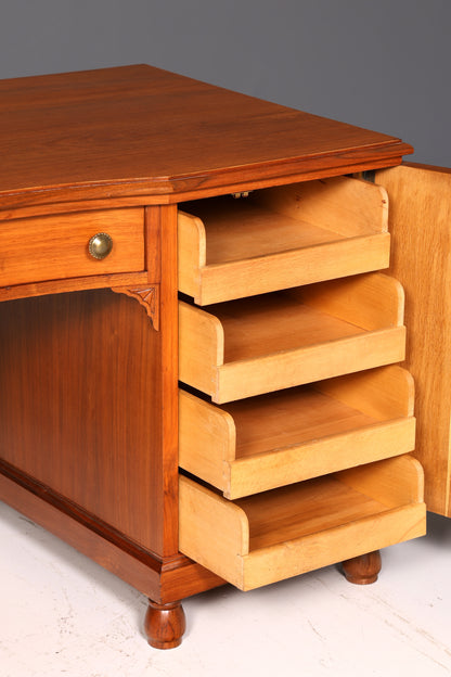 Wunderschöner Jugendstil Schreibtisch Eiche Holz Bürotisch Office Table Antik Vintage