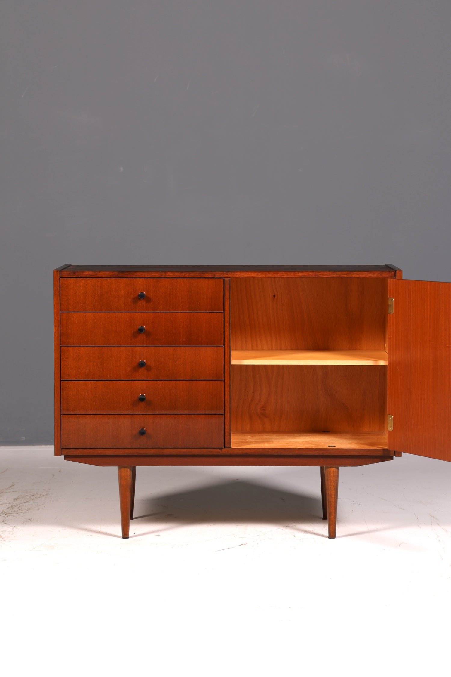 Traumhaftes Mid Century Sideboard Vintage TV Kommode 60er Schrank Flurkommode Retro