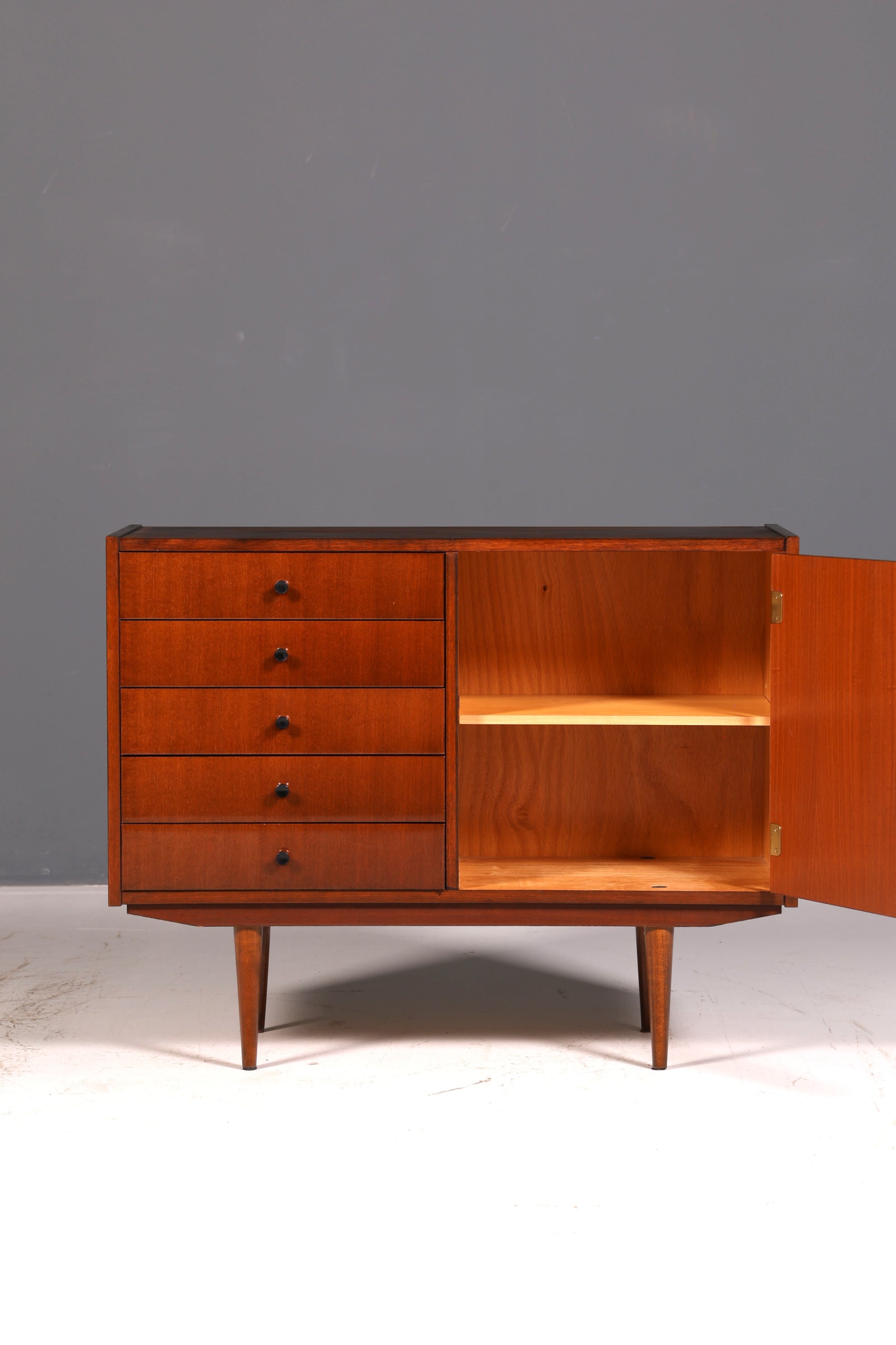 Traumhaftes Mid Century Sideboard Vintage TV Kommode 60er Schrank Flurkommode Retro
