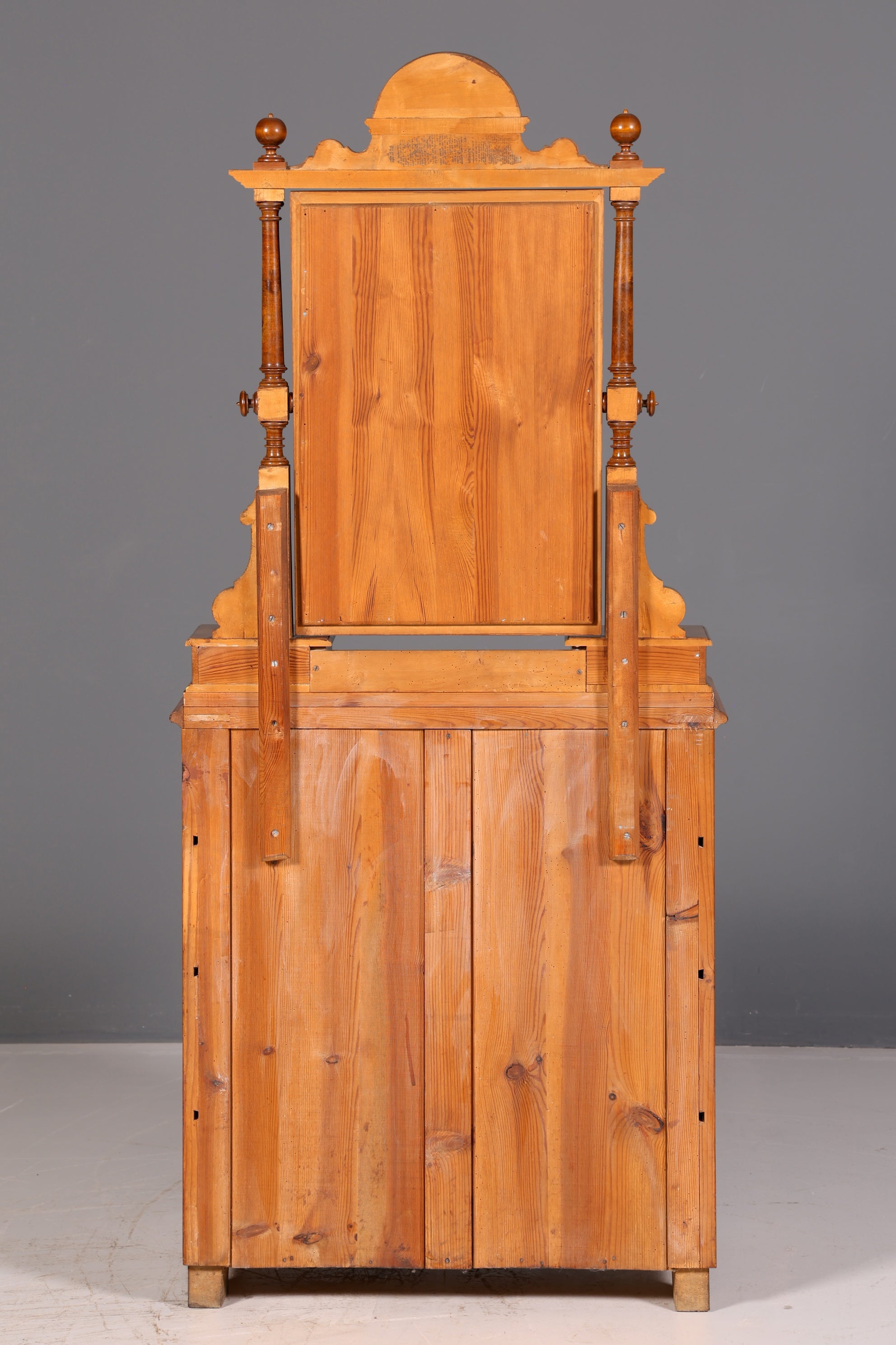 Traumhafte Gründerzeit Kommode mit Spiegelaufsatz Louis Philippe Echt Holz Schrank Antik Flurschrank um 1880 Vintage