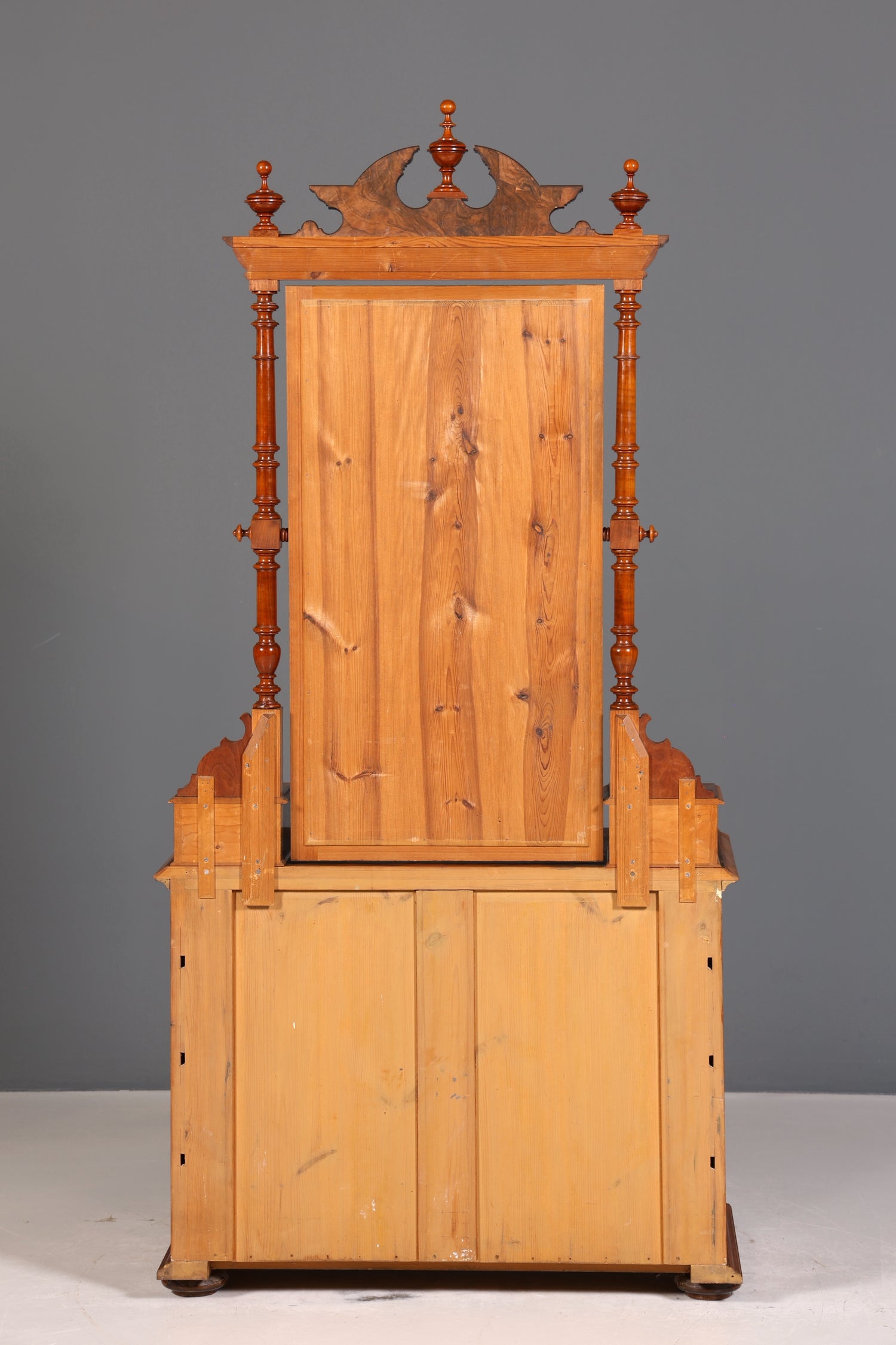 Wunderschöne Louis Philippe Kommode mit Spiegelaufsatz Gründerzeit Frisierkommode Holz Schrank Antik Flurschrank um 1880