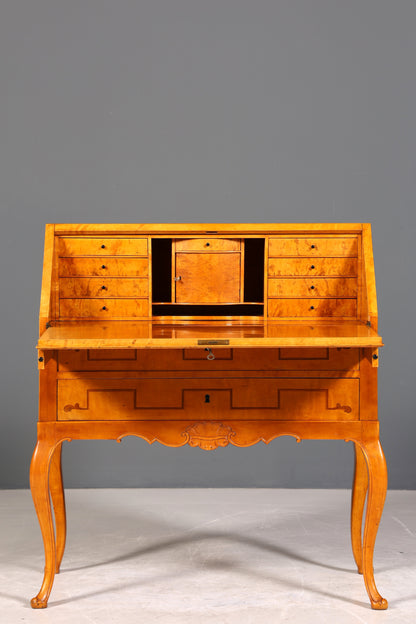 Edler Sekretär Chippendale Stil Antik um 1940 Büro Barock Stil Kommode Schreibkommode
