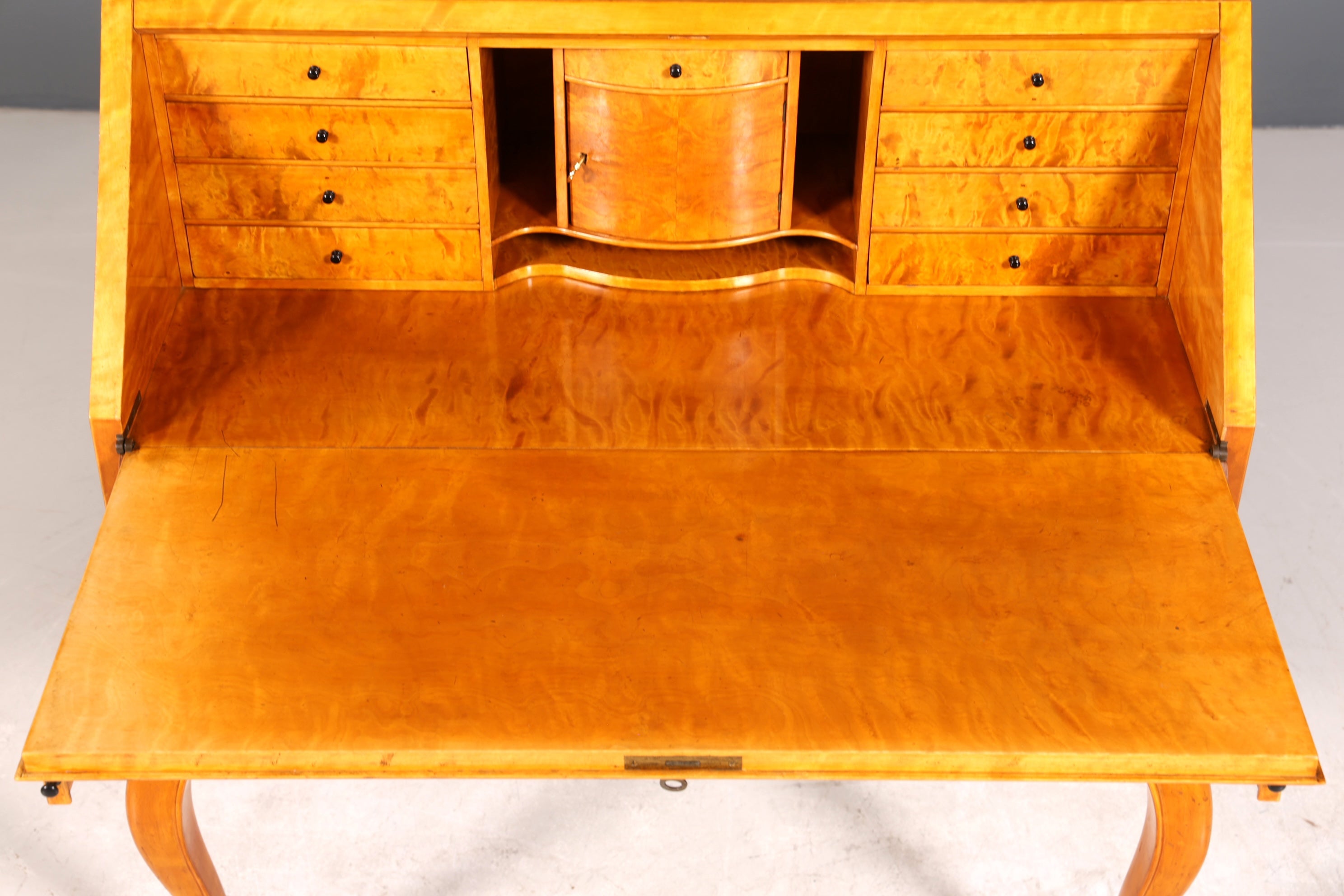 Edler Sekretär Chippendale Stil Antik um 1940 Büro Barock Stil Kommode Schreibkommode