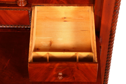 Stilvoller Louis Philippe Sekretär um 1880 Kommode Antik Biedermeier Stil Bürokommode