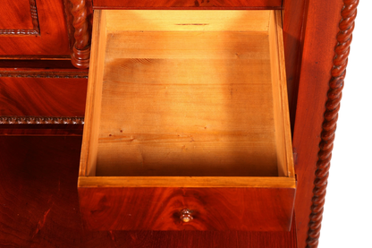 Stilvoller Louis Philippe Sekretär um 1880 Kommode Antik Biedermeier Stil Bürokommode