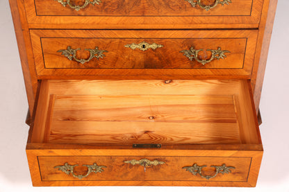 Wunderschöne Gründerzeit Kommode Louis Philippe Nussbaum Schubladenkommode Sideboard um 1880