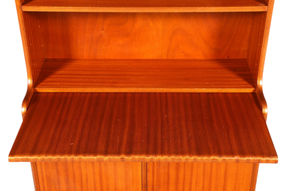 Wunderschöner Mid Century Schrank Bücherregal Vintage Sekretär Highboard Holz Regal 60s