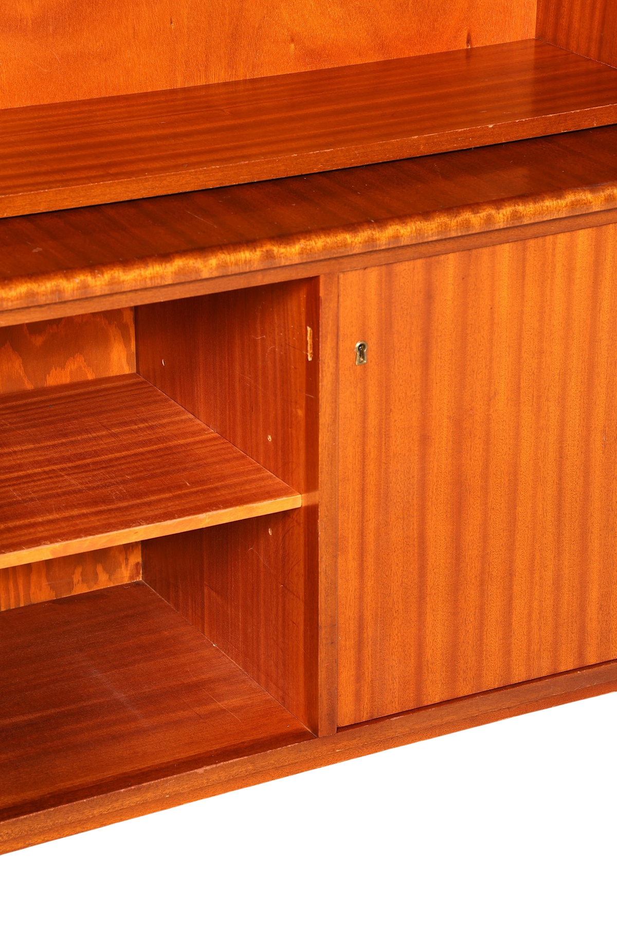 Wunderschöner Mid Century Schrank Bücherregal Vintage Sekretär Highboard Holz Regal 60s